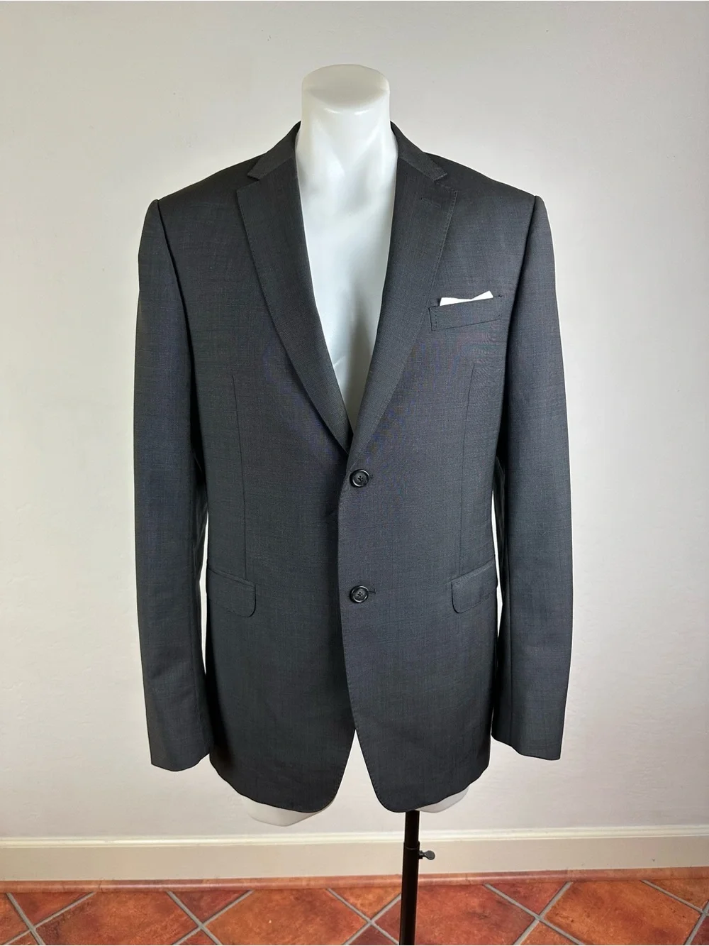 Z Zegna Mohair Soft Charcoal Sport Jacket